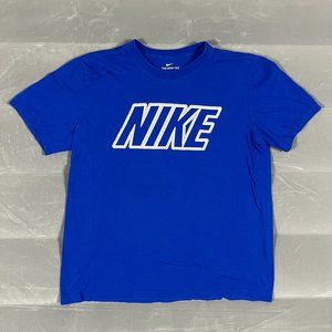 Nike T-Shirt Men's Medium Blue Short Sleeve Crew Neck Active Sports Gym
